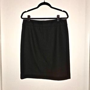 J.Crew Wool Pencil Skirt (Black, size 8)